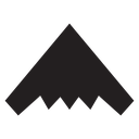 Stealth plane icon
