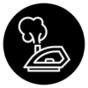 Steaming iron icon