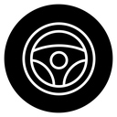 Steering wheel icon