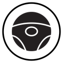Steering wheel icon