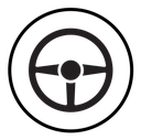 Steering wheel icon