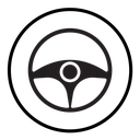 Steering wheel icon