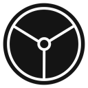 Steering wheel icon