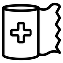 Sterile gauze icon
