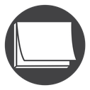 Sticky note Black Filled icon