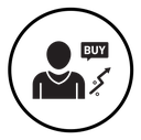 Stock buy icon