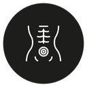 Stomach Pain Line icon