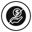 Stop Corruption Black Filled icon