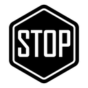 Stop sign icon