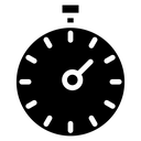 Stopwatch Black Filled icon