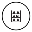 Storage rack icon