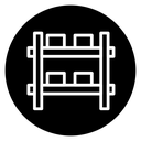 Storage rack icon