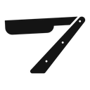 Straight razor icon