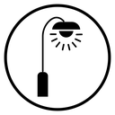 Street lighting icon