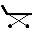 Stretcher Black Filled icon