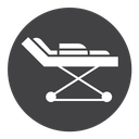 Stretcher Black Filled icon