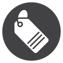 Striped Price Tag icon