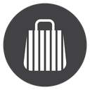 Striped Shopping Bag icon