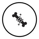 Strong healthy bones icon