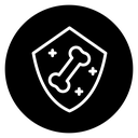 Strong healthy bones icon