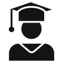 Student Black Filled icon