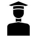 Student Black Filled icon