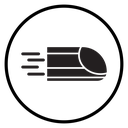 Subway high speed train icon