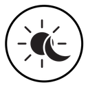 Sun and moon icon