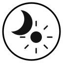 Sun and moon icon