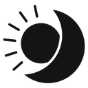 Sun and moon icon