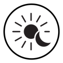 Sun and moon icon