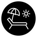 Sun bed icon