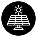 Sun energy icon