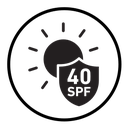 Sun protection factor 40 icon