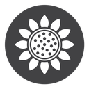 Sunflower Black Filled icon