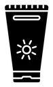 Suntan cream icon