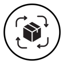 Supply chain process icon
