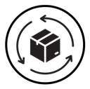 Supply chain process icon
