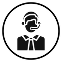 Support call service icon