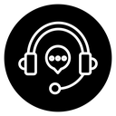 Support service headset icon