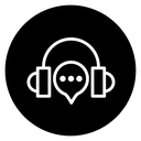 Support service headset icon