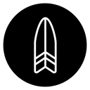 Surf board icon