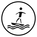Surfing icon