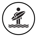 Surfing icon