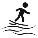 Surfing icon