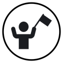 Surrender, capitulate, give up icon