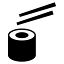 Sushi Black Filled icon