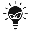 Sustainable ecological energy icon
