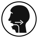 Swallowing reflex icon