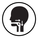 Swallowing reflex icon